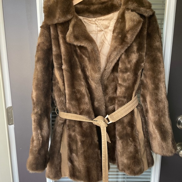 Coats | Mincara Faux Fur Coat 